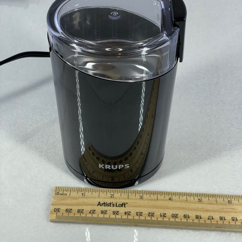 Working Krups Electric Coffee Spice Grinder Black F203 Stainless Steel Blades